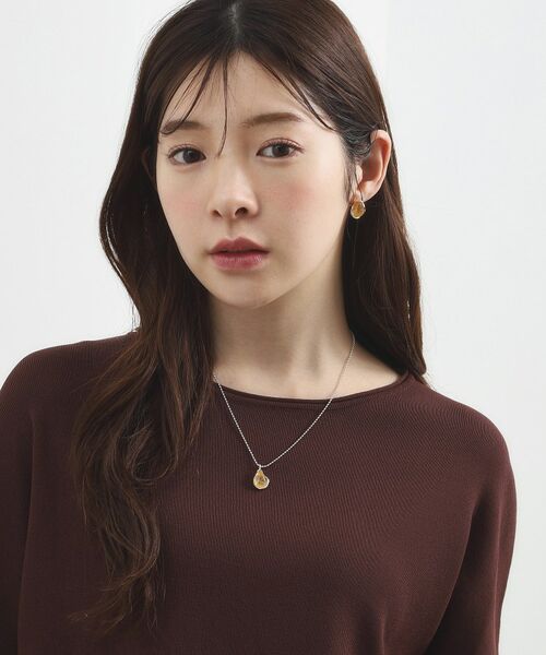 grove / グローブ ネックレス・ペンダント・チョーカー | ストーン調メタルショートネックレス | 詳細5