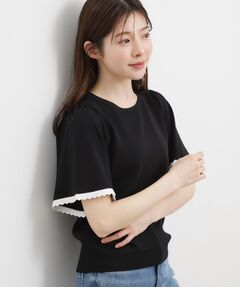 grove / グローブ ニット・セーター | 【名品】やわらかドライタッチ スカラップスリーブニット