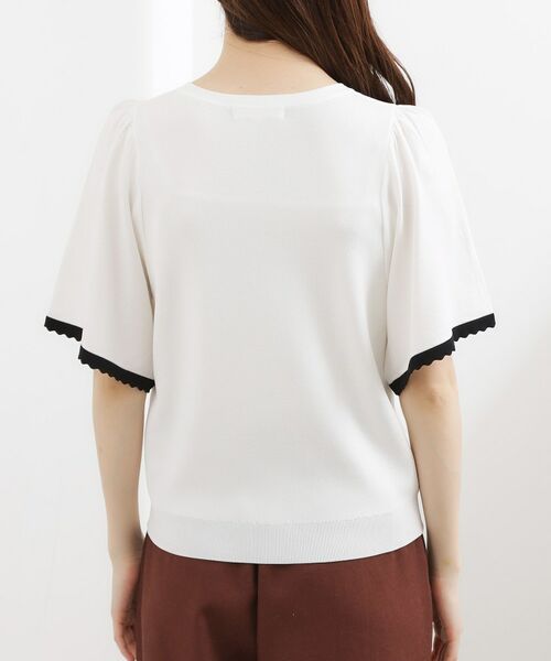 grove / グローブ ニット・セーター | 【名品】やわらかドライタッチ スカラップスリーブニット | 詳細11