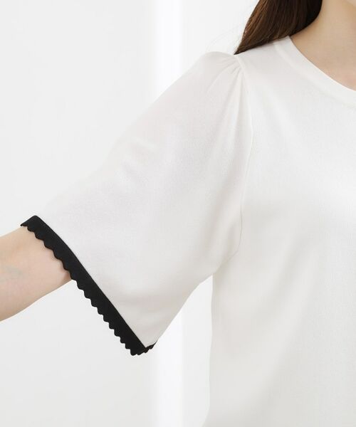 grove / グローブ ニット・セーター | 【名品】やわらかドライタッチ スカラップスリーブニット | 詳細13