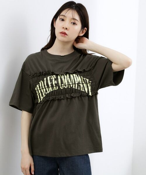 grove / グローブ Tシャツ | 【Lee】SHIRRING H／S TEE | 詳細9