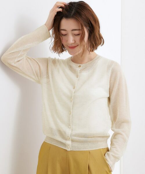 grove / グローブ カーディガン・ボレロ | シアークルーカーディガン | 詳細1