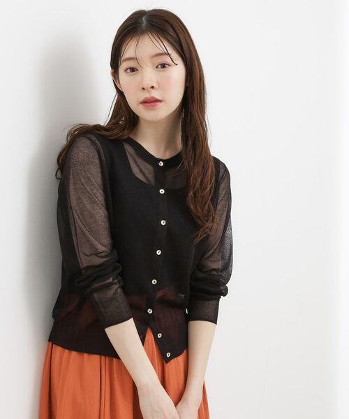 grove / グローブ カーディガン・ボレロ | シアークルーカーディガン | 詳細10