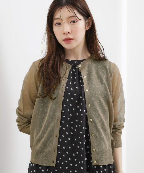 grove / グローブ カーディガン・ボレロ | シアークルーカーディガン | 詳細13