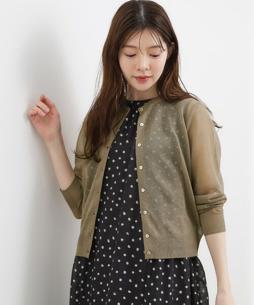 grove / グローブ カーディガン・ボレロ | シアークルーカーディガン | 詳細14