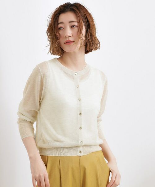 grove / グローブ カーディガン・ボレロ | シアークルーカーディガン | 詳細2