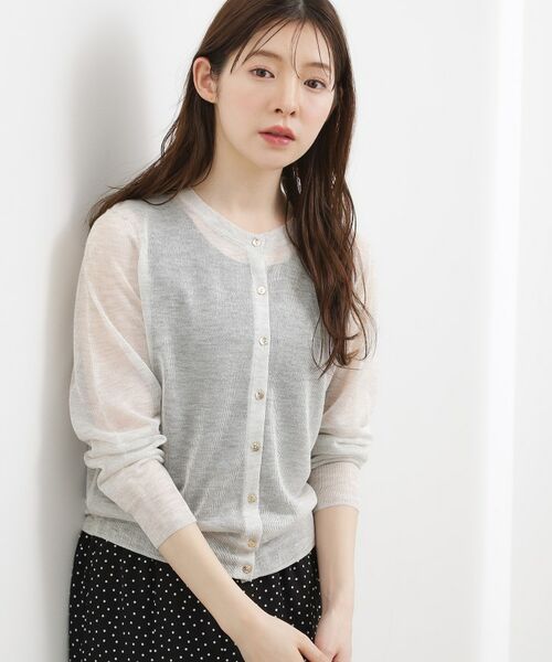 grove / グローブ カーディガン・ボレロ | シアークルーカーディガン | 詳細5