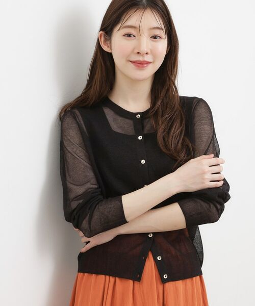 grove / グローブ カーディガン・ボレロ | シアークルーカーディガン | 詳細9