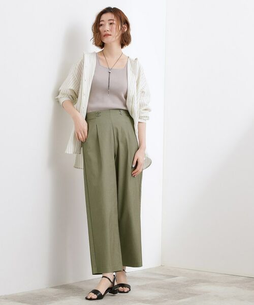 grove / グローブ パンツ | ハイパーストレッチ ワイドクロップドパンツ | 詳細7