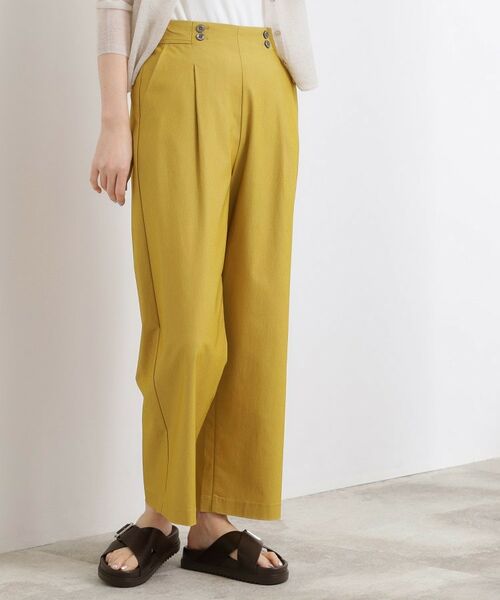 grove / グローブ パンツ | ハイパーストレッチ ワイドクロップドパンツ（オーク(034)）