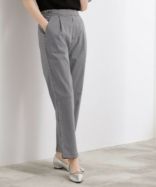 grove / グローブ パンツ | サマーハイパーストレッチ テーパードパンツ（ギンガムチェック(219)）