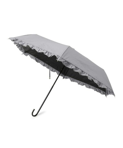 grove / グローブ 傘 | 遮光クラシックフリル ミニ Wpc．（チャコールグレー(014)）