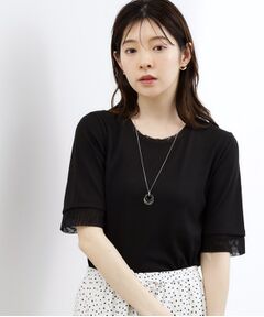 grove / グローブ Tシャツ | 【冷感／UV】チュールトリムテレコTシャツ