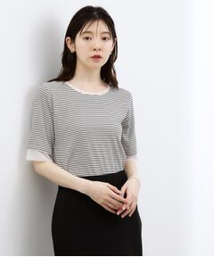 grove / グローブ Tシャツ | 【冷感／UV】チュールトリムテレコTシャツ