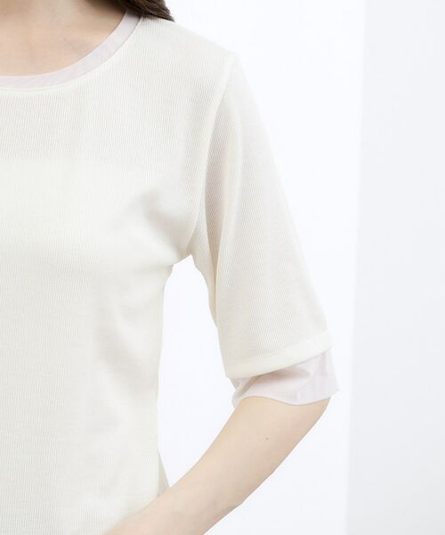 grove / グローブ Tシャツ | 【冷感／UV】チュールトリムテレコTシャツ | 詳細21