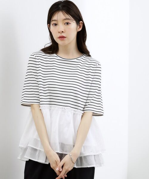 grove / グローブ Tシャツ | ウエストシアーフリルTシャツ | 詳細9