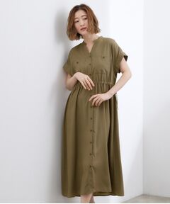 grove / グローブ ロング・マキシ丈ワンピース | ドロストスキッパーワンピース