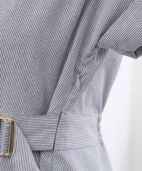 grove / グローブ ロング・マキシ丈ワンピース | ラップ風タックサッカーワンピース | 詳細18