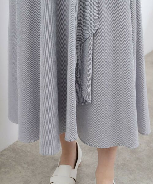 grove / グローブ ロング・マキシ丈ワンピース | 【貴島明日香さん着用】軽やか夏素材の、カシュクール風サッカーワンピース【洗える】 | 詳細23