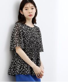 grove / グローブ シャツ・ブラウス | 花柄シャーリングブラウス