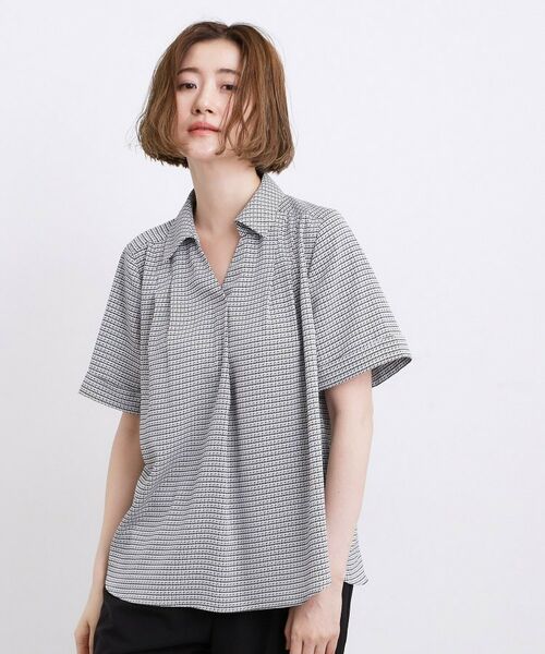 grove / グローブ シャツ・ブラウス | 半袖になって再登場!【洗える】チャーム付きマルチWAYボウタイブラウス | 詳細25