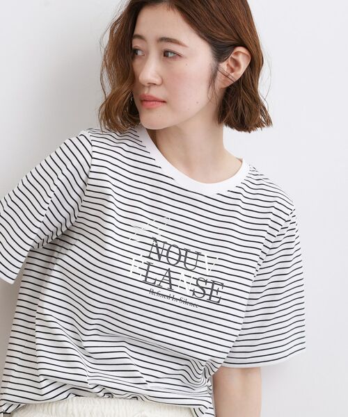 grove / グローブ Tシャツ | 【吸水速乾・UVカット・接触冷感・マシンウォッシャブル】ベーシックMIXロゴプリントT | 詳細17