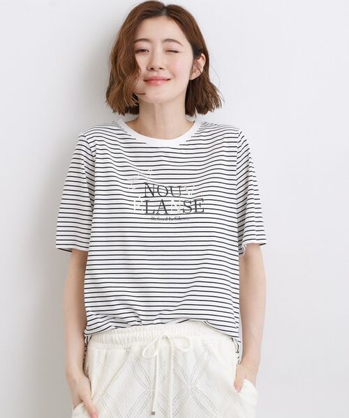 grove / グローブ Tシャツ | 【吸水速乾・UVカット・接触冷感・マシンウォッシャブル】ベーシックMIXロゴプリントT | 詳細18