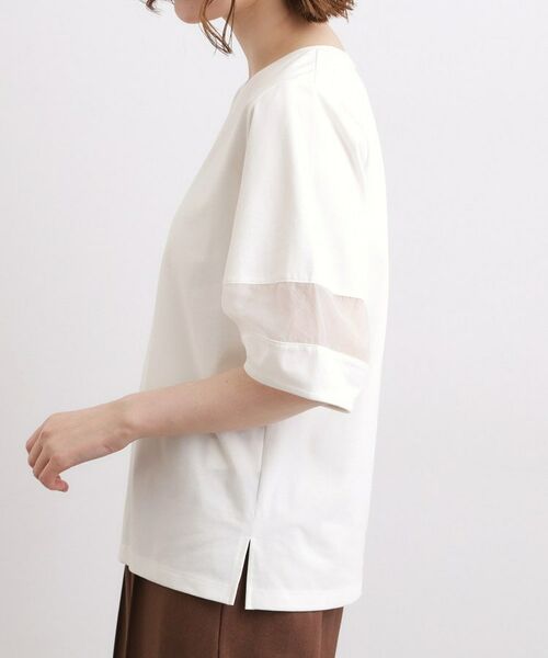 grove / グローブ Tシャツ | 【吸水速乾・UVカット・接触冷感・マシンウォッシャブル】シアードッキングランタンスリーブTシャツ | 詳細18