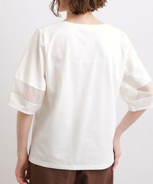 grove / グローブ Tシャツ | 【吸水速乾・UVカット・接触冷感・マシンウォッシャブル】シアードッキングランタンスリーブTシャツ | 詳細19