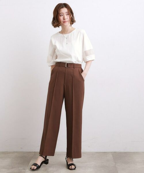 grove / グローブ Tシャツ | 【吸水速乾・UVカット・接触冷感・マシンウォッシャブル】シアードッキングランタンスリーブTシャツ | 詳細3