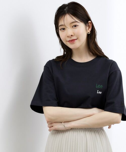 grove / グローブ Tシャツ | 【Lee×grove別注】 MULTI LOGO H／S TEE（ネイビー(094)）