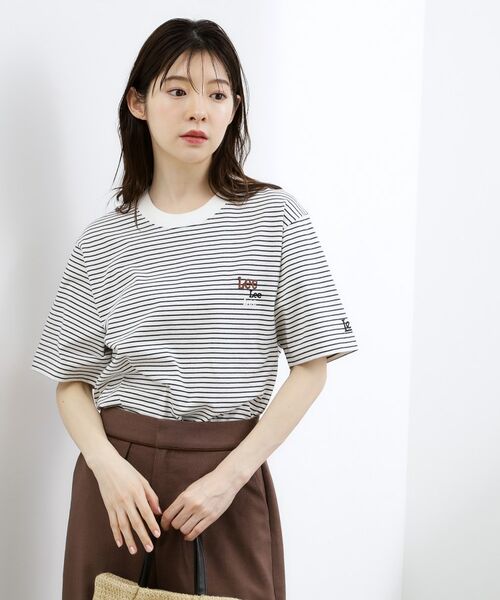 grove / グローブ Tシャツ | 【Lee×grove別注】 MULTI LOGO H／S TEE（オフホワイト(303)）