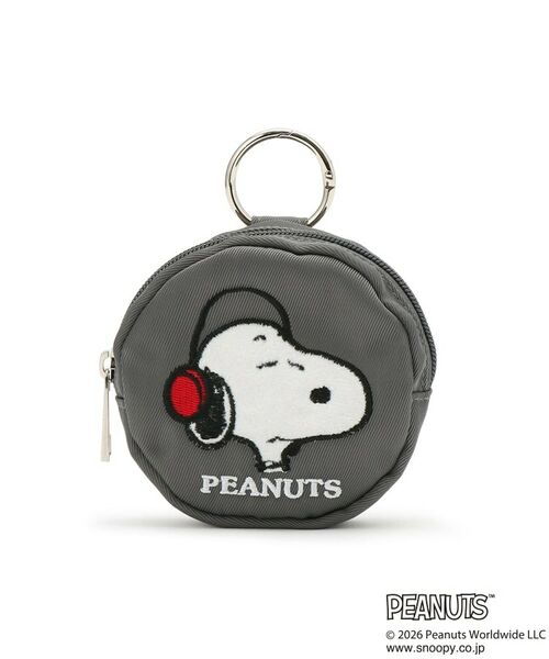 grove / グローブ キーホルダー・ストラップ | 【PEANUTS】撥水サークルポーチ（チャコールグレー(013)）