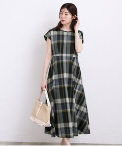 grove / グローブ ロング・マキシ丈ワンピース | 【around152cm選べる着丈】ビッグチェックワンピース