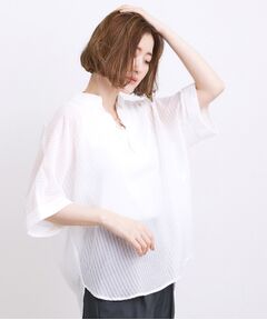 grove / グローブ シャツ・ブラウス | シアーストライプスキッパーシャツ