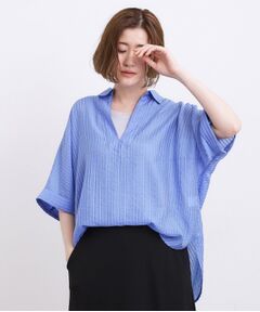 grove / グローブ シャツ・ブラウス | シアーストライプスキッパーシャツ