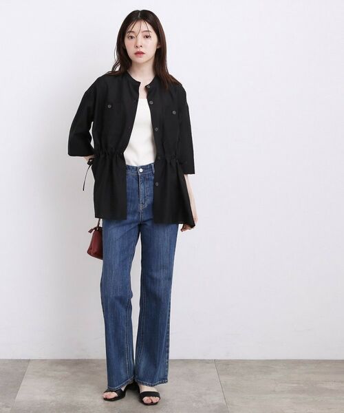 grove / グローブ シャツ・ブラウス | シアーハーフサファリシャツ | 詳細9