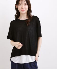 grove / グローブ その他トップス | ニット×インナーシャツタンクSET