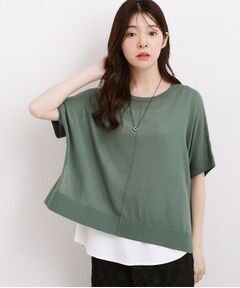 grove / グローブ その他トップス | ニット×インナーシャツタンクSET