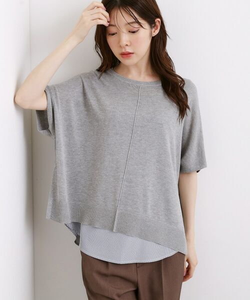 grove / グローブ その他トップス | ニット×インナーシャツタンクSET | 詳細1