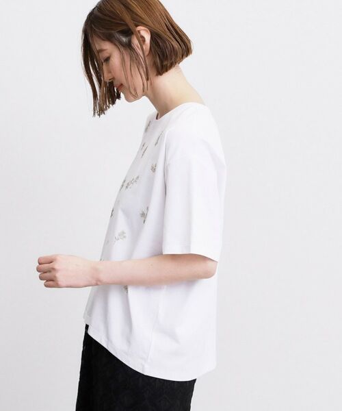 grove / グローブ カットソー | フラワーモチーフスパンコールTシャツ | 詳細14