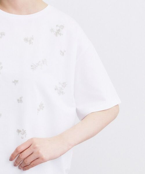grove / グローブ カットソー | フラワーモチーフスパンコールTシャツ | 詳細17