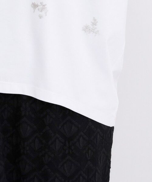 grove / グローブ カットソー | フラワーモチーフスパンコールTシャツ | 詳細18
