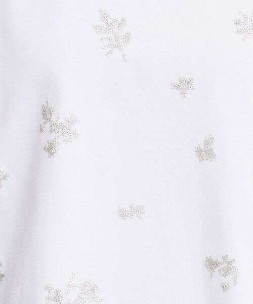 grove / グローブ カットソー | フラワーモチーフスパンコールTシャツ | 詳細4