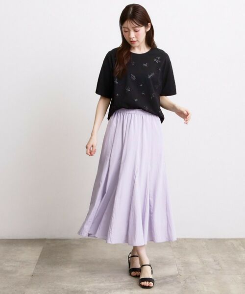 grove / グローブ カットソー | フラワーモチーフスパンコールTシャツ | 詳細6