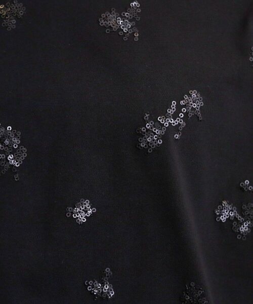 grove / グローブ カットソー | フラワーモチーフスパンコールTシャツ | 詳細8