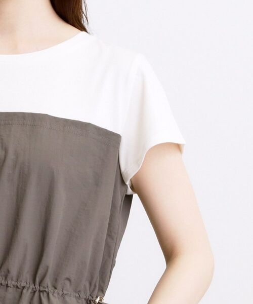 grove / グローブ ロング・マキシ丈ワンピース | 【低身長さんも選べる着丈・洗濯機◎】1枚で旬顔!Tシャツドッキングドロストワンピース | 詳細13