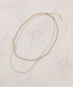 grove / グローブ ネックレス・ペンダント・チョーカー | 2連ボールチェーンネックレス