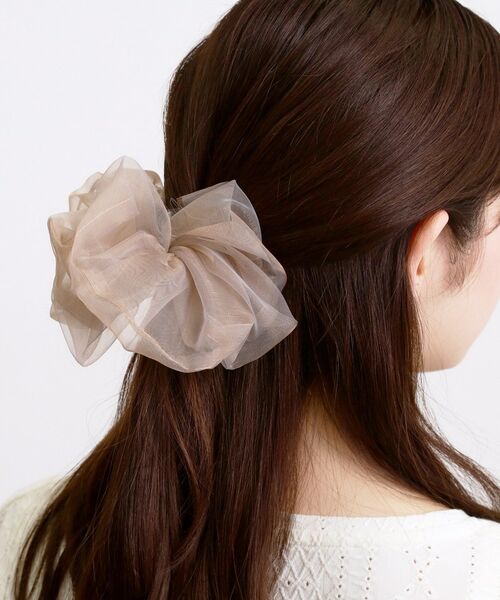 grove / グローブ ヘアアクセサリー | オーガンジーシュシュ風バンスクリップ | 詳細5