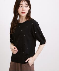 grove / グローブ ニット・セーター | ドット刺しゅうニットプルオバー